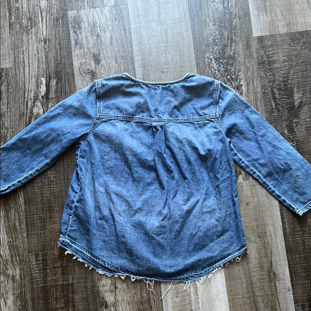Madewell Denim 1/4 Sleeve Women’s Shirt - Picture 4 of 4